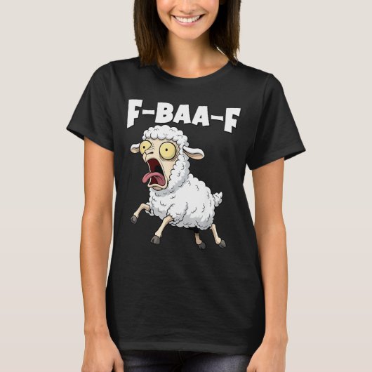 F-baa-f Meme – Funny Screaming Meme Graphic  Tシャツ (正面)