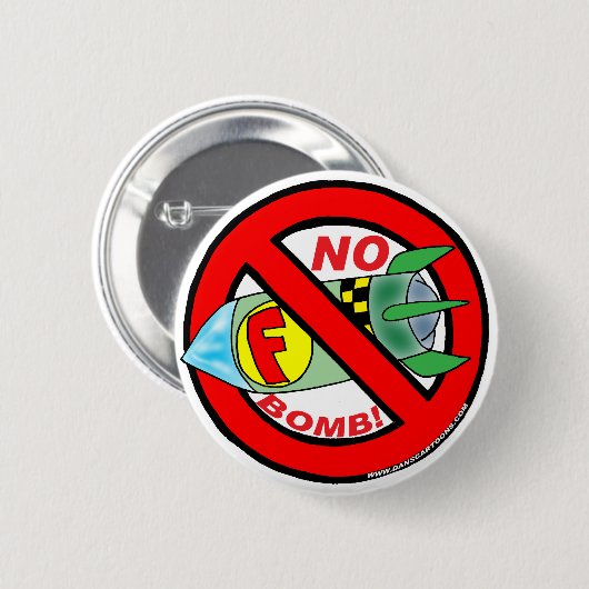 F-BOMBボタン 缶バッジ (正面&裏面)