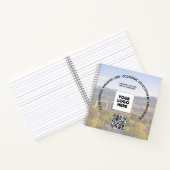 F+Business Conference Custom Photo Logo QR  ノートブック (内部)