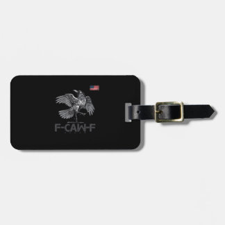 F-Caw-Fカウバードおもしろいアメリカヴィンテージ国旗おもしろいHumo ラゲッジタグ