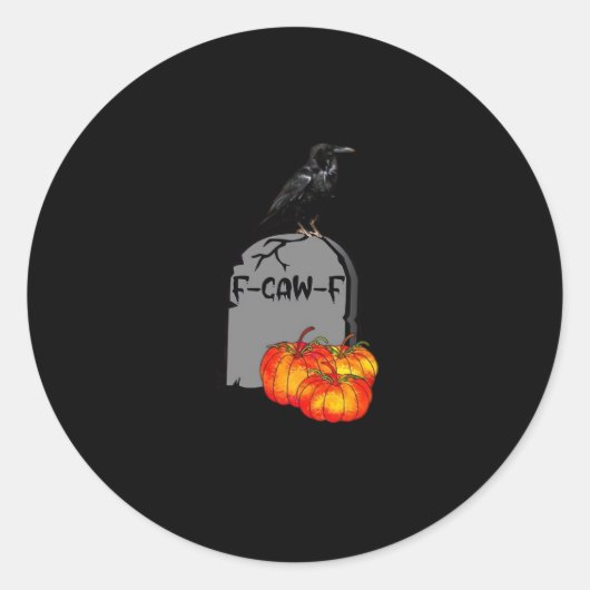 F-Caw-Fクロウクラシックレトロクール ラウンドシール (正面)