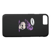 F-Caw-Fクロウスカルハロウィーンユーモアグラフィックデザイン Case-Mate iPhoneケース (裏面(横))