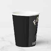 F-Caw-Fコーヒー機能が必要Crow Raven おもしろい 紙コップ (右)