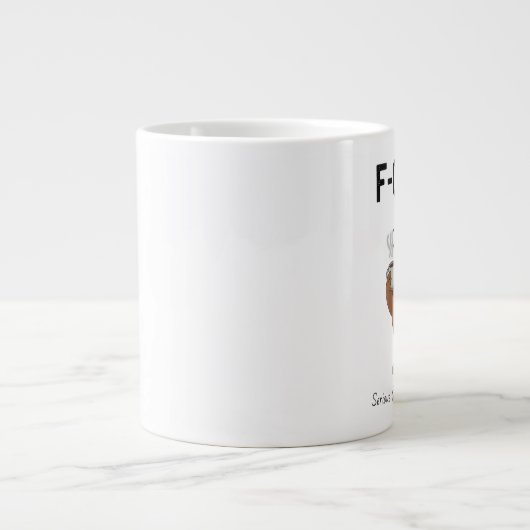 F-Caw-Fチキンおもしろいコーヒーマグ | ルー笑わされるスト ジャンボコーヒーマグカップ (正面)