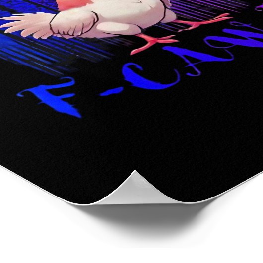 F-Caw-Fチキンククラシックリシンプルン ポスター (角)