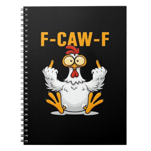 F-Caw-Fチキンクラシックトレンディー ノートブック (正面)