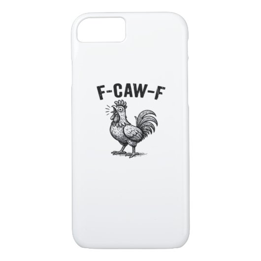 F-Caw-Fチキンクリエイティブ カジュアル Case-Mate iPhoneケース (裏面)