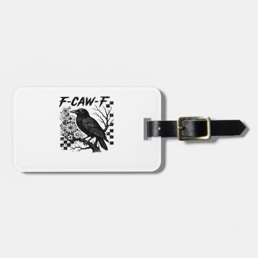 F-Caw-Fハロウィンバード ラゲッジタグ (正面横)