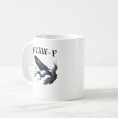 F-Caw-Fバードカおもしろいラス コーヒーマグカップ (正面左)