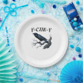 F-Caw-Fバードカおもしろいラス ペーパープレート (パーティー)
