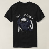 F-CAW-Fヒップホップカラス – かわいいラッパーバード Tシャツ (デザイン正面)