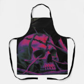 F-Caw-Fブラックカおもしろいウズドリ エプロン (正面)