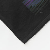 F-Caw-Fブラックカおもしろいウズドリ フリースブランケット (角)