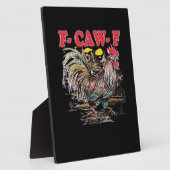 F-Caw-Fヘイ・ヘイ・モアナ・ロースタークラシック・おもしろいグラギ フォトプラーク (側面)