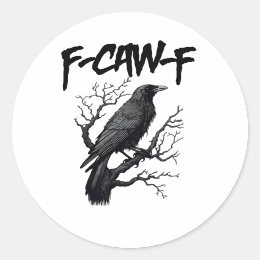 F-Caw-F心地よいは殺人必要不可欠なファンをサポート ラウンドシール (正面)
