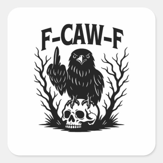 F-Caw-F必須クールユニーク スクエアシール (正面)