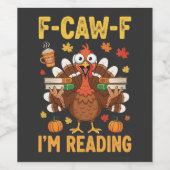 F-Caw-F私はトルコの本読の感謝祭である ワインラベル (シングルラベル)