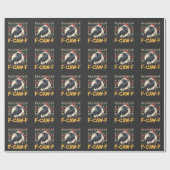 F-Caw-F醜いクリスマスセーターおもしろいレイヴンクリスマス ラッピングペーパー (フラット)