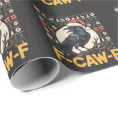 F-Caw-F醜いクリスマスセーターおもしろいレイヴンクリスマス ラッピングペーパー (ロールコーナー)