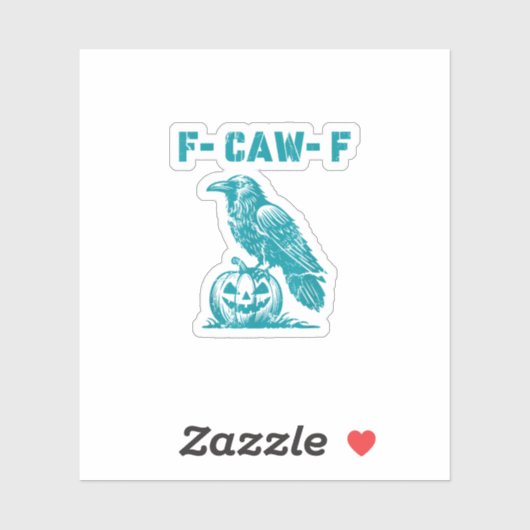 F-Caw-F おかしいレイヴンゴシッククロウ レトロクラシック シール (シート)