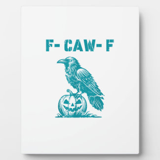 F-Caw-F おかしいワタリガラス ゴシック コウモリ レトロ クラシック フォトプラーク