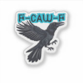 F Caw F おしゃれカジュアルデザイン シール (正面)