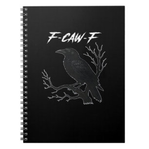 F-Caw-F おもしろいカラス カジュアルな美意識 ノートブック