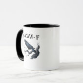 F-Caw-F おもしろいカラス マグカップ (正面左)