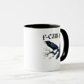 F-Caw-F おもしろいカラス マグカップ (正面右)