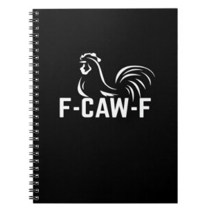 F-Caw-F おもしろい言葉遊び 引用 クリエイティブ カジュアル ノートブック