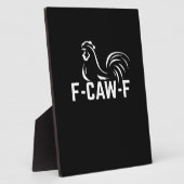 F-Caw-F おもしろい言葉遊び 引用 クリエイティブ カジュアル フォトプラーク (側面)