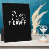 F-Caw-F おもしろい言葉遊び 引用 クリエイティブ カジュアル フォトプラーク (側面)