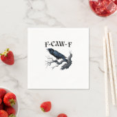 F-Caw-F おもしろい鳥のクロウ スタンダードカクテルナプキン (インサイチュ)