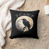 F-Caw-F おもしろい鳥の月 最小限の清潔 クッション (ブランケット)