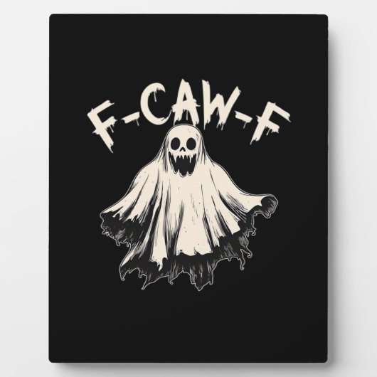F-Caw-F おもしろい ユーモア クール おしゃれ フォトプラーク (正面)