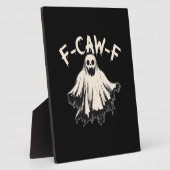 F-Caw-F おもしろい ユーモア クール おしゃれ フォトプラーク (側面)