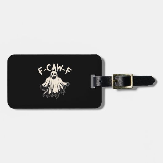 F-Caw-F おもしろい ユーモア クール おしゃれ ラゲッジタグ (正面横)