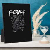 F-Caw-F おもしろカラス シンプル フォトプラーク (側面)