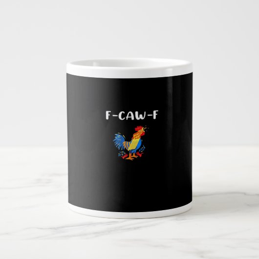 F-Caw-F おもしろトレンディー ジャンボコーヒーマグカップ (正面)