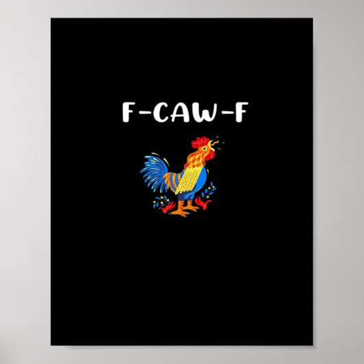 F-Caw-F おもしろトレンディー ポスター (正面)