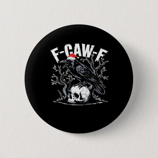 F-Caw-F おもしろトレンディー 缶バッジ (正面)