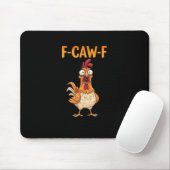 F-Caw-F おもしろニワトリのセリフ ロースターの面白画像 サーカスティック マウスパッド (マウス)