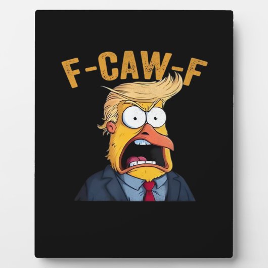 F-Caw-F おもしろ鶏コロコロ クラシック フォトプラーク (正面)