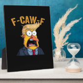 F-Caw-F おもしろ鶏コロコロ クラシック フォトプラーク (側面)