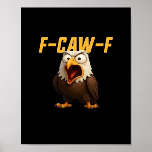 F-Caw-F おもしろ F-Caw-F ギア クリエイティブ スタイル ポスター (正面)