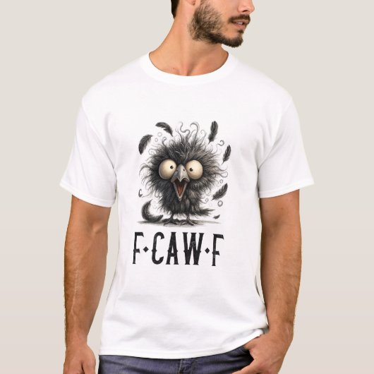 F CAW F おもしろ Tシャツ (正面)