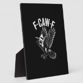 F-Caw-F からす レトロ クラシック フォトプラーク (側面)