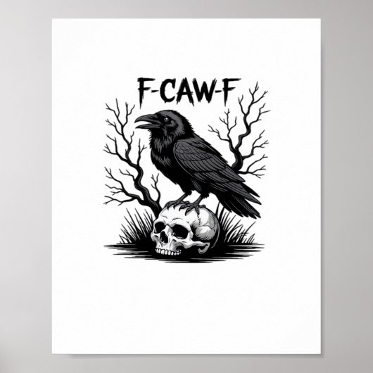 F Caw F エッセンシャルヴィンテージクールな見た目 ポスター (正面)