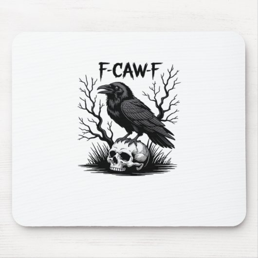 F Caw F エッセンシャルヴィンテージクールな見た目 マウスパッド (正面)