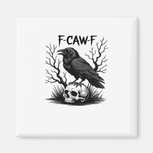 F Caw F エッセンシャルヴィンテージクールな見た目 マグネット (正面)